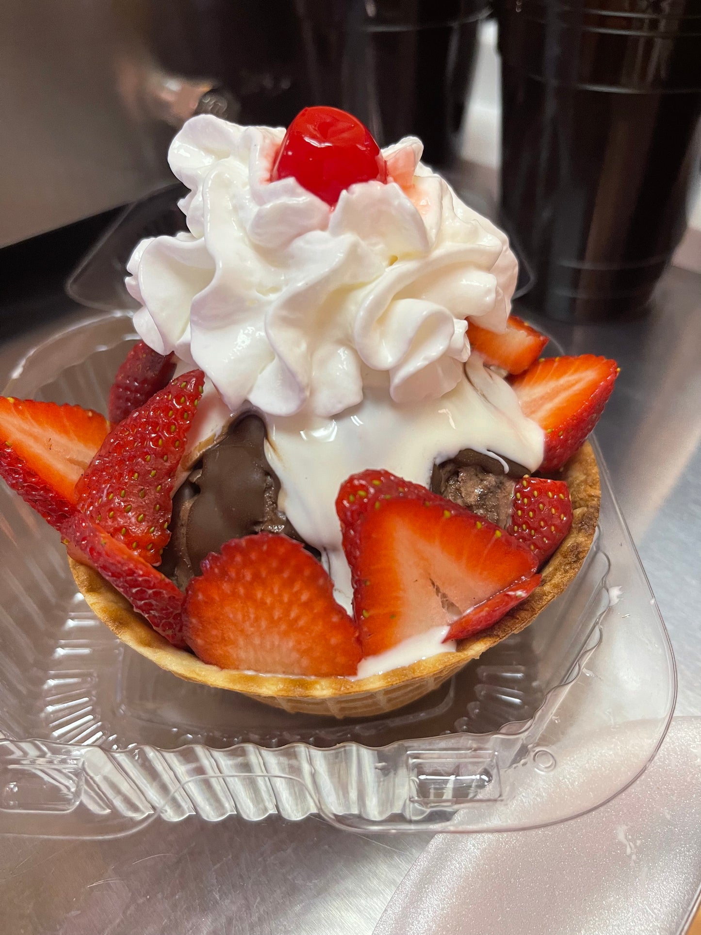 Strawberry Waffle Bowl