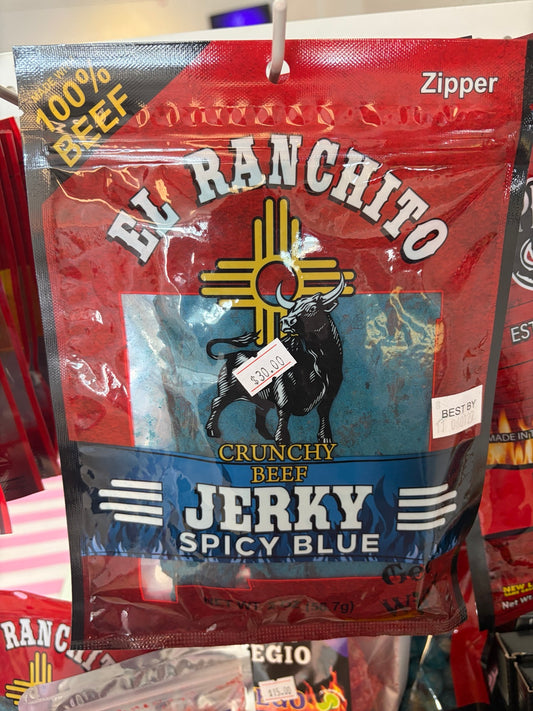El Ranchito Crunchy Beef Jerky Spicy Blue