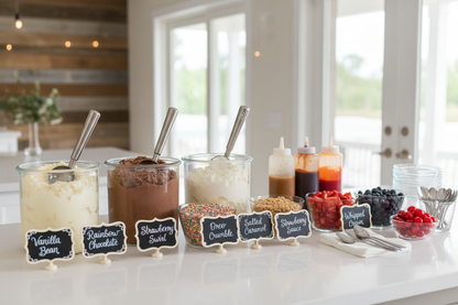 generate me an image for Ice Cream Sundae Bar
